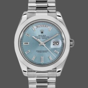 Rolex Day-Date 228206 Ice Blue Dial Platinum 40MM Mens Replica Watch