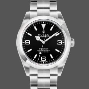 Rolex Explorer 214270 Stainless Steel Black Dial 39mm Mens Replica Watch